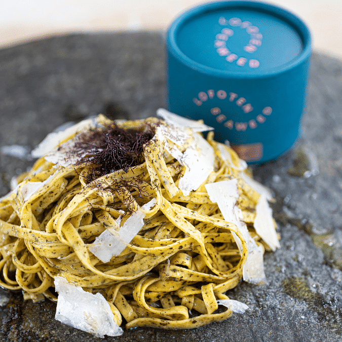 Truffle Seaweed salt with pasta
