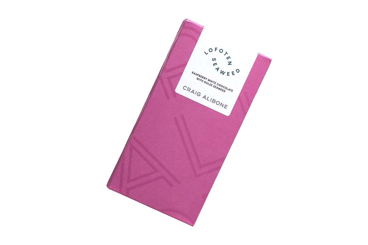 white chocolate with dulse hvit sjokolade med søl