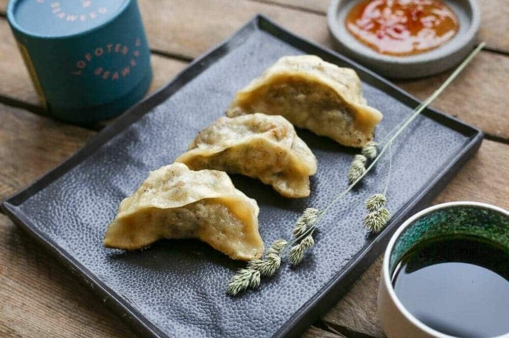 seaweed gyoza