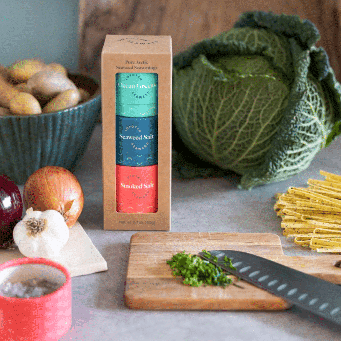 seaweed three pack in the kitchen