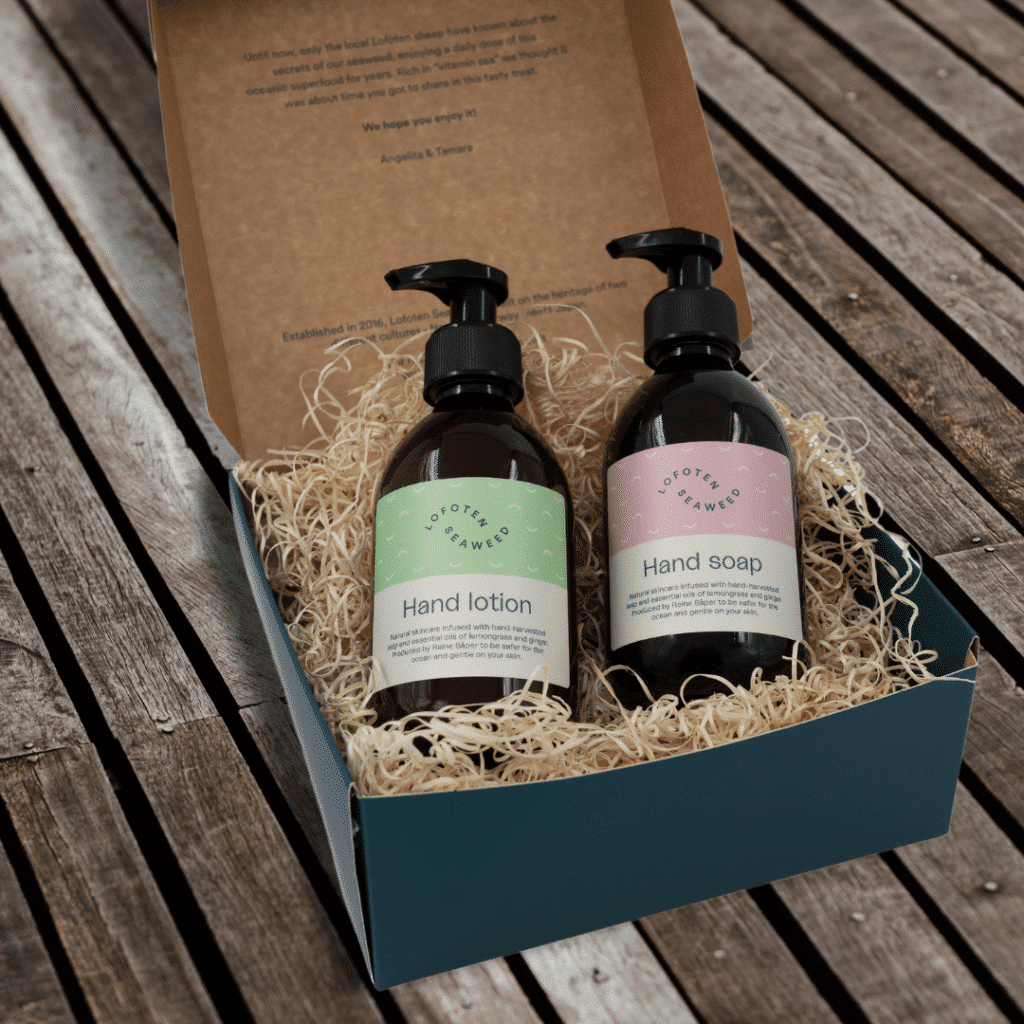 Lofoten Seaweed gift box with hair and skincare products